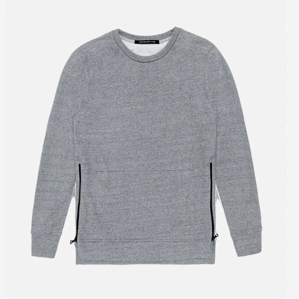John Elliott Villain Crewneck Sweatshirt Gray Size 4 (L/XL) Unisex